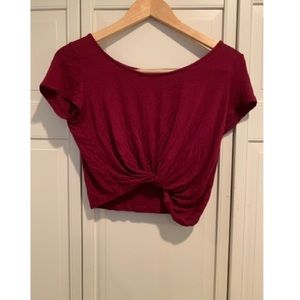 Charlotte Russe Knot crop top